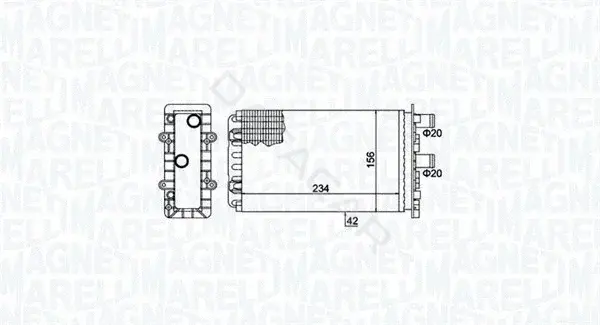 Радиатор печки MAGNETI MARELLI 350218475000