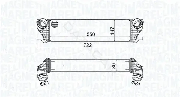Интеркулер MAGNETI MARELLI 351319205570