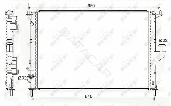 Радиатор охлаждения NRF 53118A
