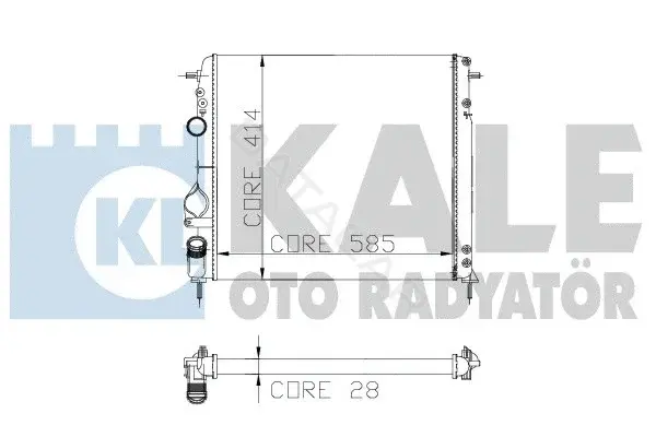 Радиатор охлаждения KALE OTO RADYATÖR 251100