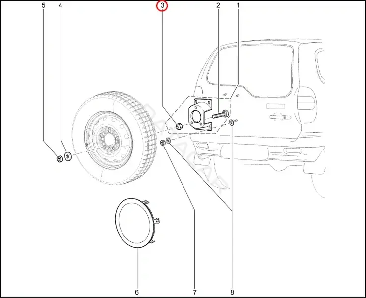 Гайка колеса LADA 21210310104000