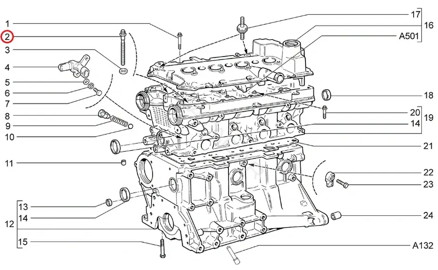 Болты ГБЦ LADA 21120100327101