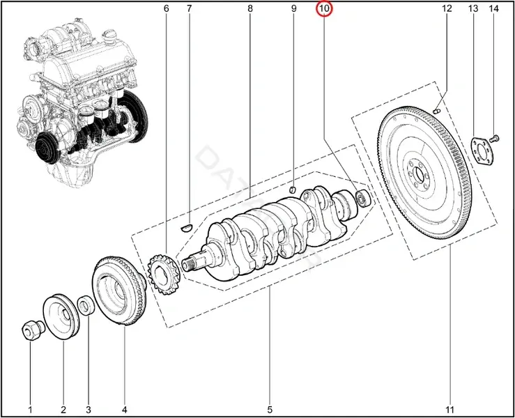 Подшипник ступицы LADA 21010-1701031-00
