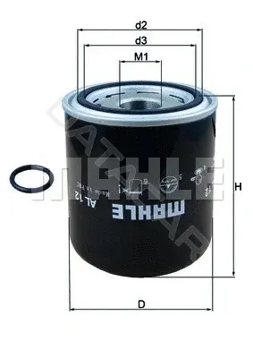 Фильтр влагоотделителя KNECHT/MAHLE AL12