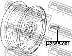 Болт колесный FEBEST 4285B-001