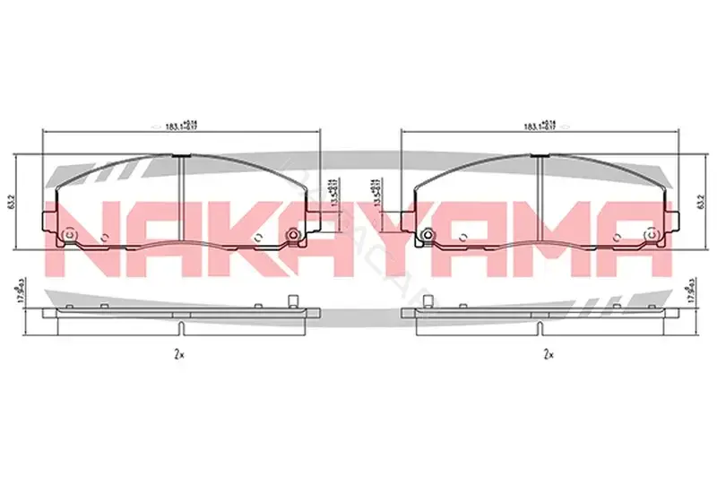 Тормозные колодки NAKAYAMA HP8874NY