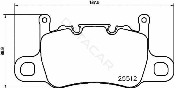 Тормозные колодки BREMBO P65037