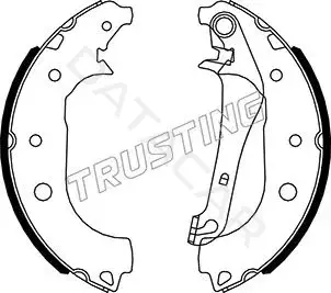 Барабанные колодки TRUSTING 040.166