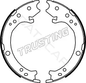 Колодки ручника TRUSTING 044.025