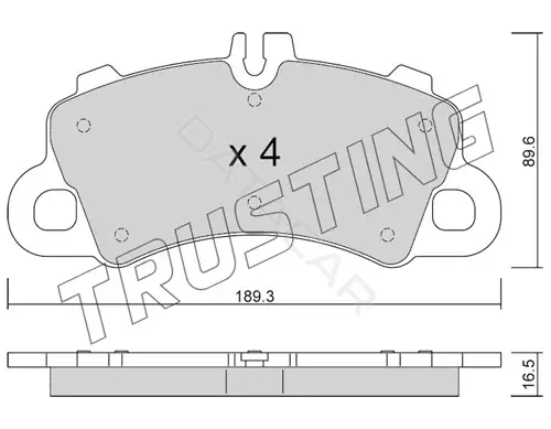 Тормозные колодки TRUSTING 1259.0