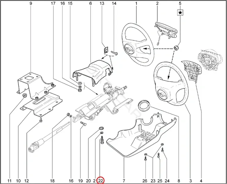 Болт подвески LADA 21100370432400