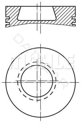 Поршень двигателя KNECHT/MAHLE 0029800