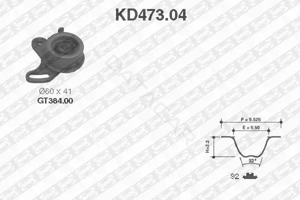 Комплект ГРМ SNR/NTN KD473.04