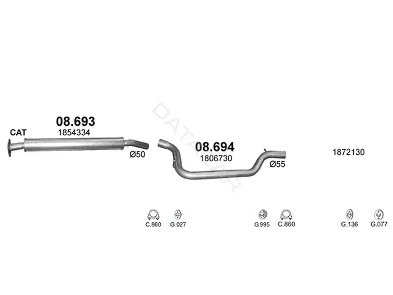 Глушитель выхлопных газов POLMOSTROW 08.693