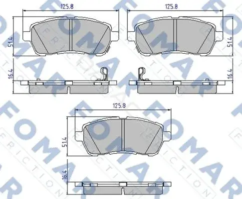 Тормозные колодки FOMAR FO935981