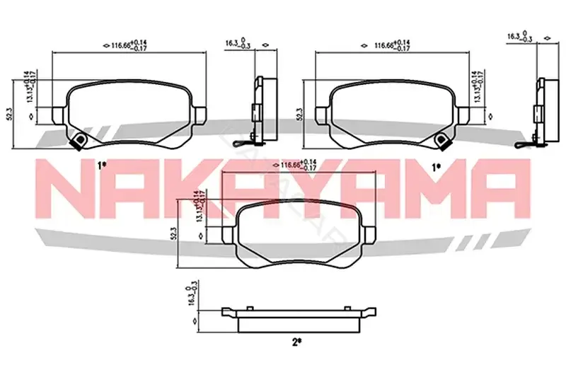 Тормозные колодки NAKAYAMA HP8585NY