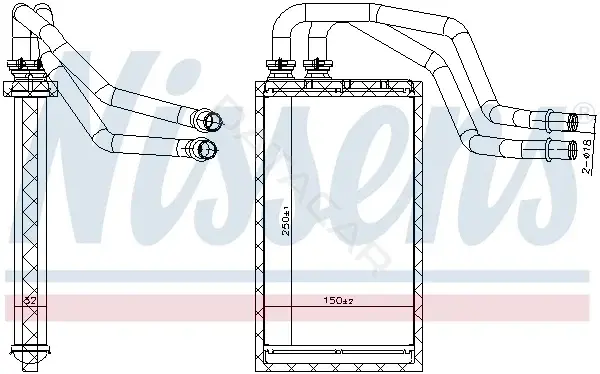 Радиатор печки NISSENS 707215