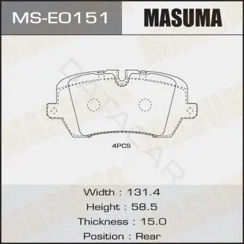 Барабанные колодки MASUMA MS-E0151