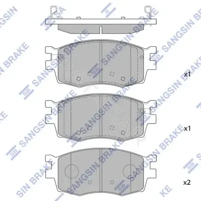 Тормозные колодки Hi-Q SP1186