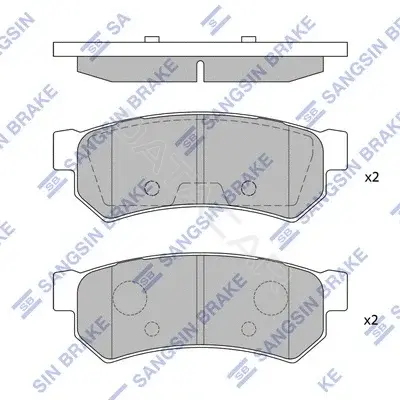 Тормозные колодки Hi-Q SP1257