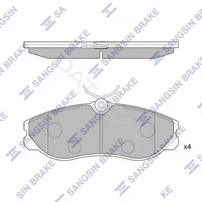 Тормозные колодки Hi-Q SP1887