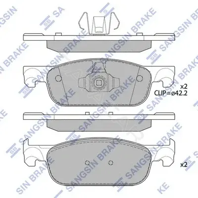 Тормозные колодки Hi-Q SP4054