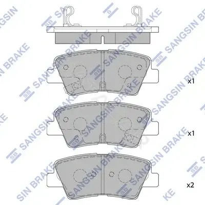Тормозные колодки Hi-Q SP4459