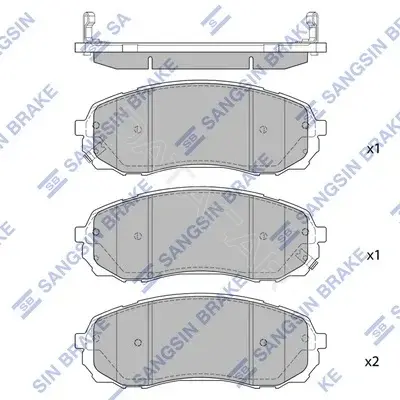Тормозные колодки Hi-Q SP2510