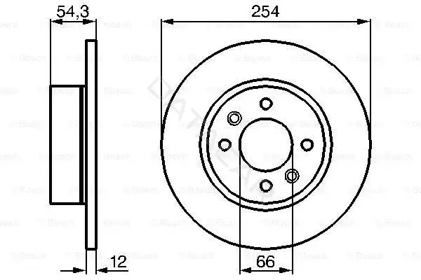 Тормозные диски BOSCH 0986478390