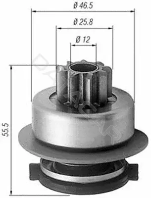 Бендикс стартера MAGNETI MARELLI 940113020256