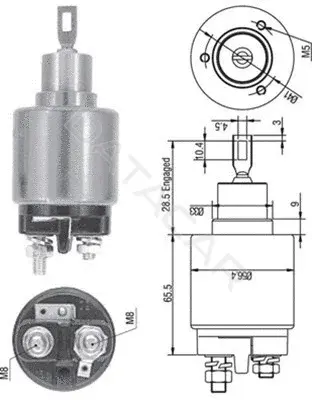 Реле втягивающее MAGNETI MARELLI 940113050128