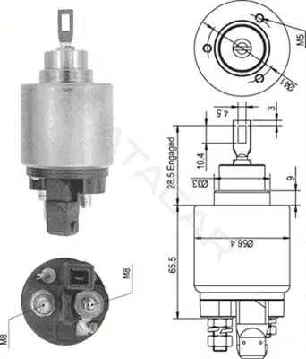 Реле втягивающее MAGNETI MARELLI 940113050343