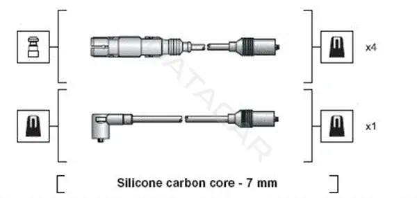 Высоковольтные провода MAGNETI MARELLI 941318111270