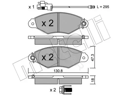 Тормозные колодки METELLI 22-0253-2