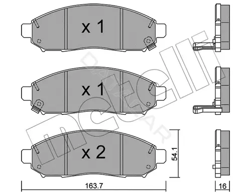 Тормозные колодки METELLI 22-0743-1