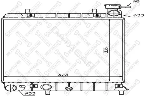Радиатор охлаждения STELLOX 10-25168-SX
