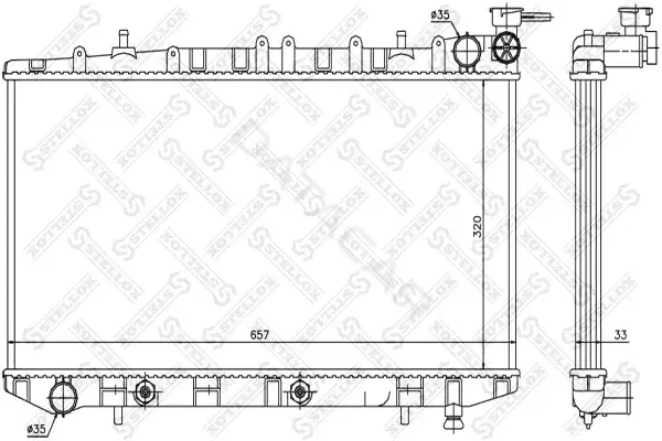 Радиатор охлаждения STELLOX 10-25987-SX