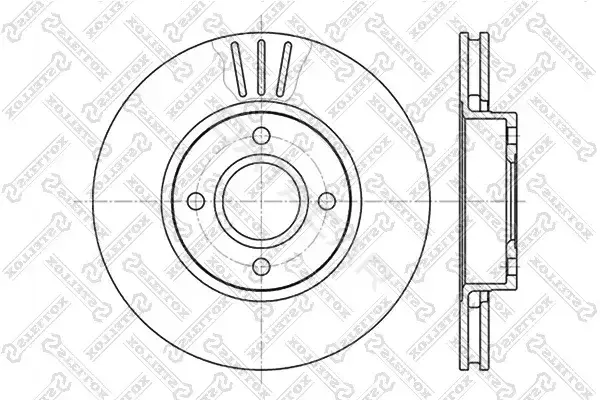 Тормозные диски STELLOX 6020-2542V-SX
