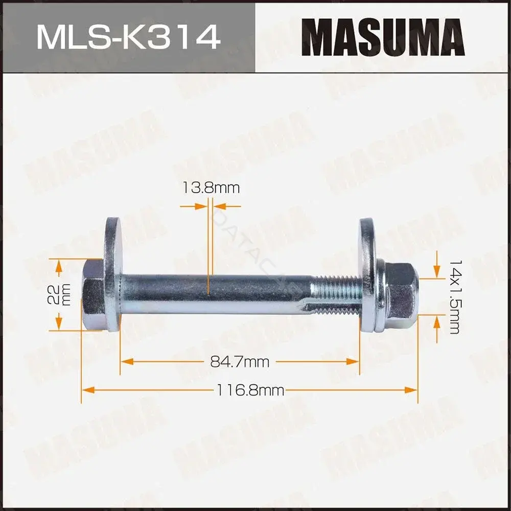 Болт подвески MASUMA MLS-K314