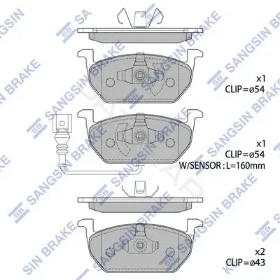 Тормозные колодки Hi-Q SP1736