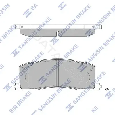 Тормозные колодки Hi-Q SP2036