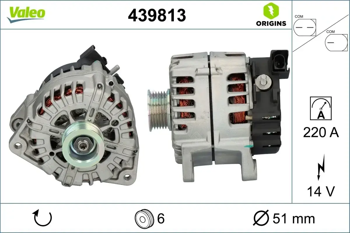 Генератор VALEO 439813