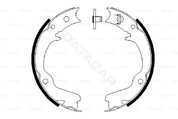 Колодки ручника BOSCH 0986487681