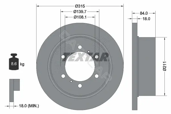 Тормозные диски TEXTAR 92093100