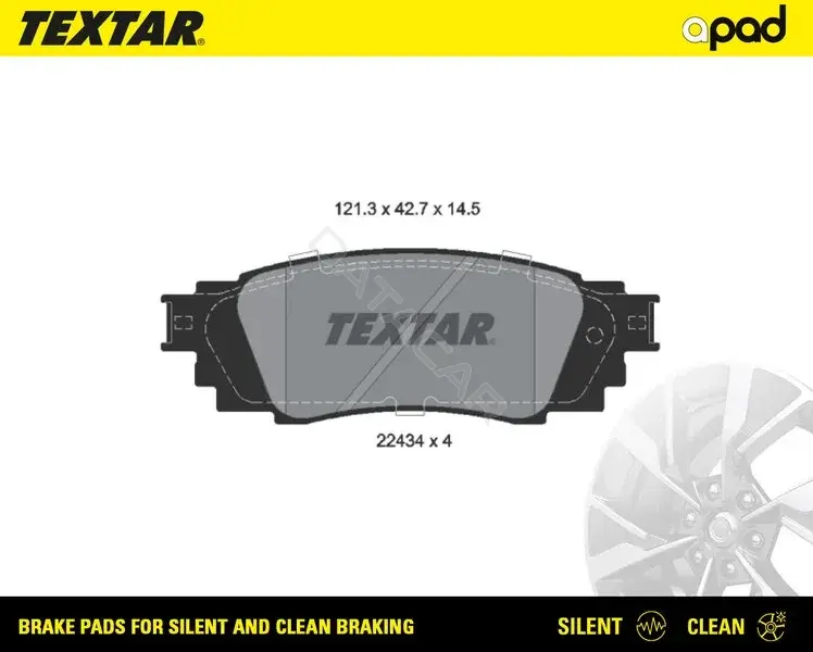 Тормозные колодки TEXTAR 2243401SC