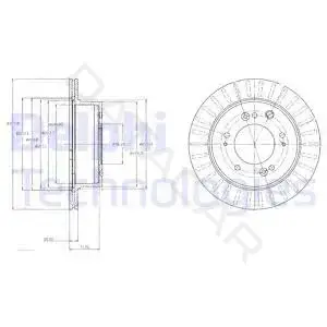 Тормозные диски DELPHI BG4331