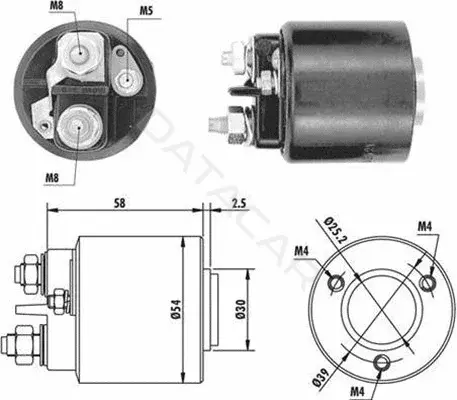 Реле втягивающее MAGNETI MARELLI 940113050059