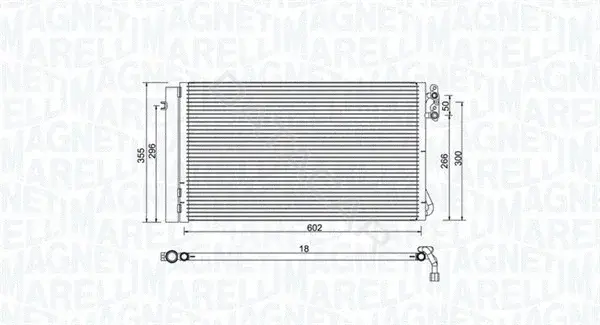 Радиатор кондиционера MAGNETI MARELLI 350203752000