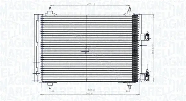 Радиатор кондиционера MAGNETI MARELLI 350203849000