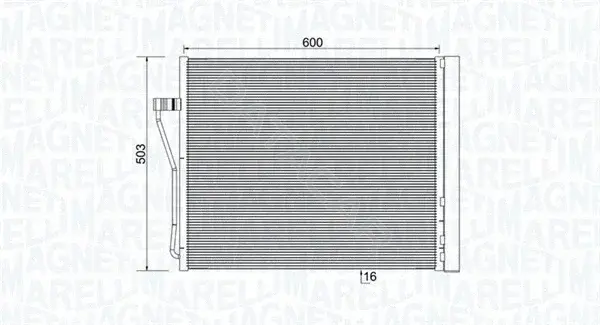 Радиатор кондиционера MAGNETI MARELLI 350203929000